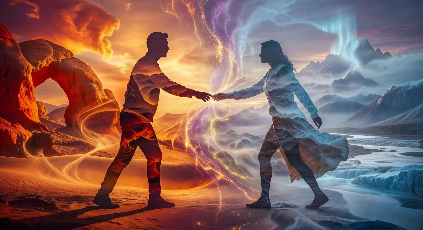 Magnetic attraction concept