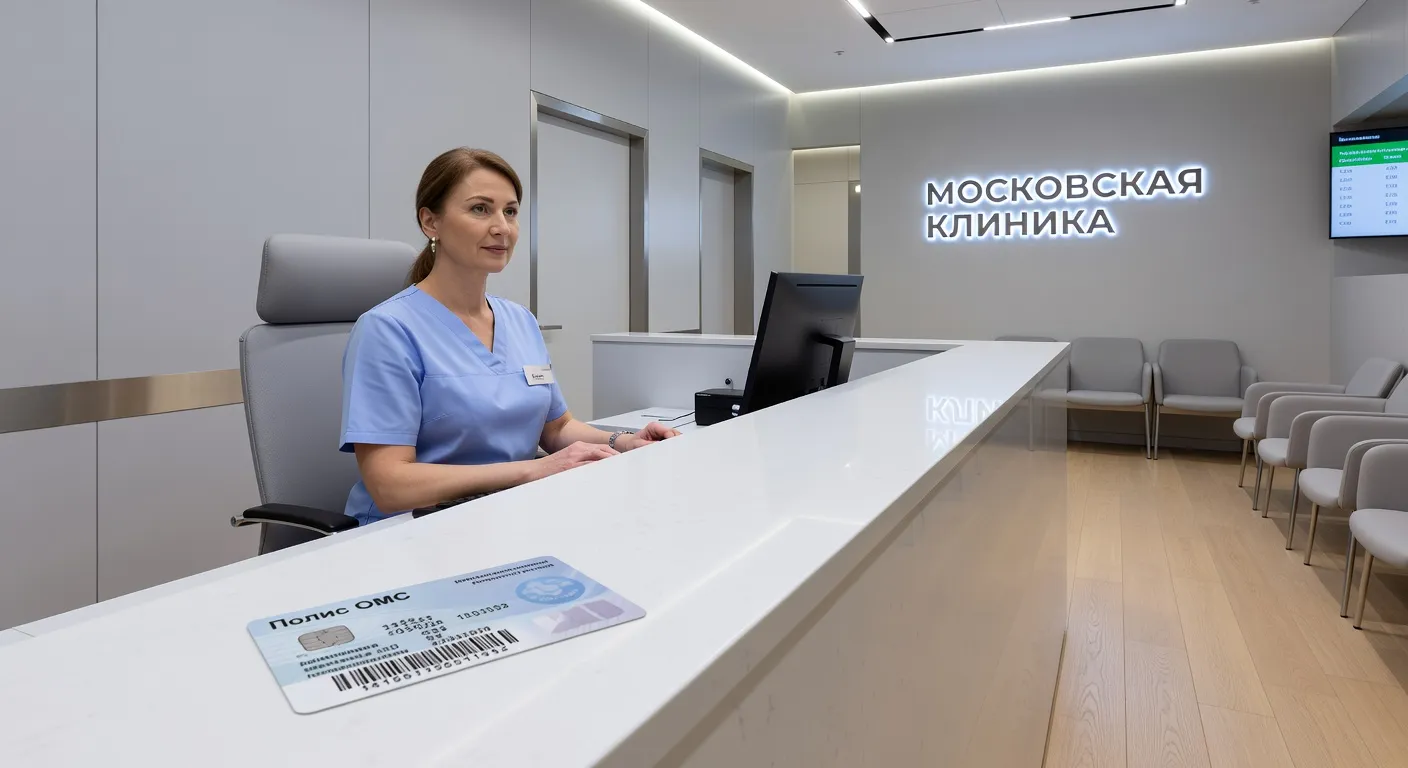 Medical clinic reception in Moscow